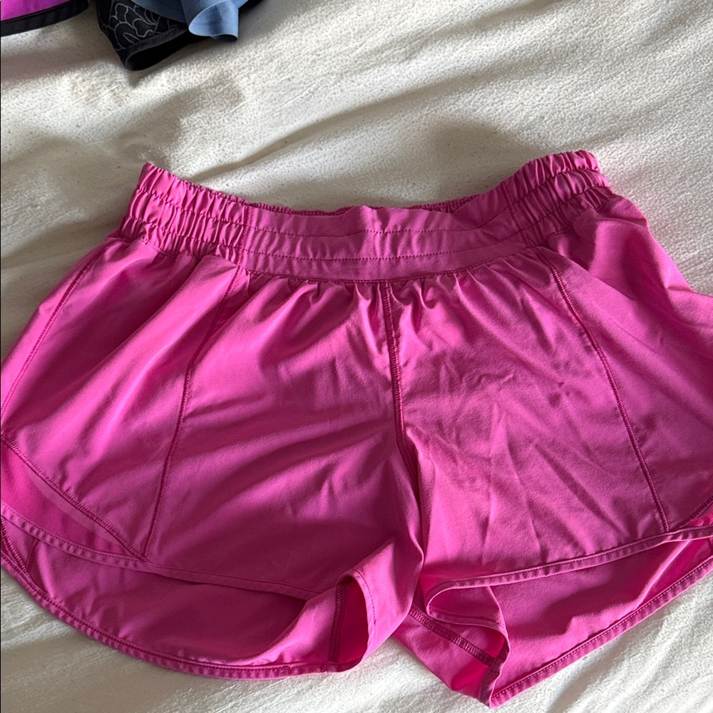 Lululemon Athletica Hottie HOT Bright Pink Athletic Shorts